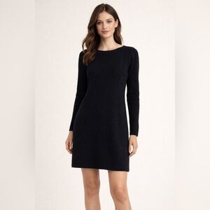 Lambswool and Angora Sweater Dress (Black)